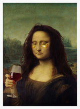 Modern Mona Lisa Relaxing