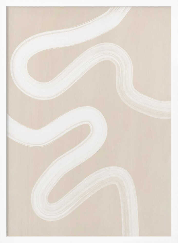 Wavy Abstract Lines Art Print UK — Abstract Calm Wall Art — Office — Wall It All Prints