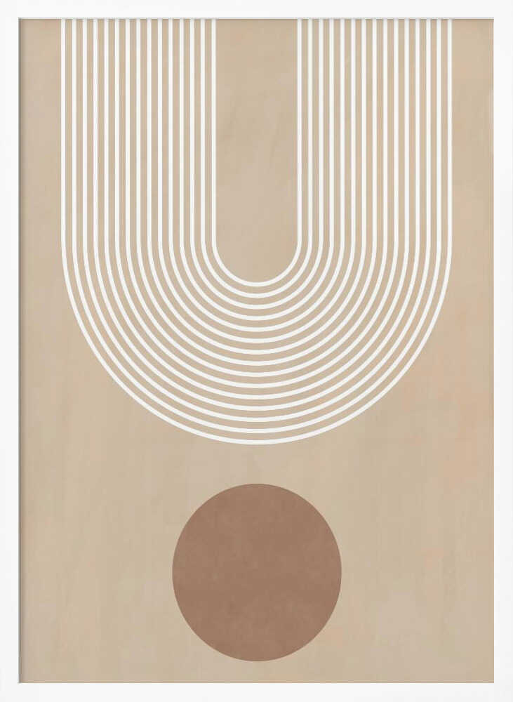 Minimalist Arch Form Art Print UK — Abstract Minimal Wall Art — Office — Wall It All Prints