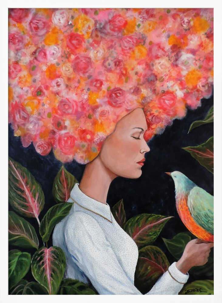 Floral Dreamer Art Print UK — Japanese Calm Wall Art — Bedroom — Wall It All Prints