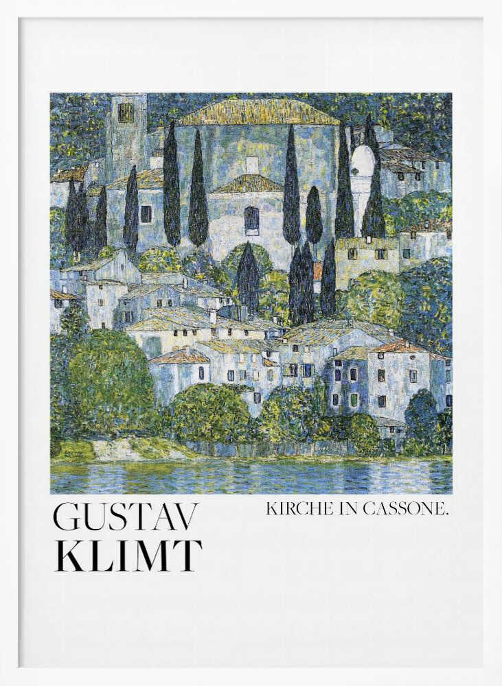 Kirche In Cassone (1913) Poster Art Print UK — Landscape Vibrant Wall Art — Living Room — Wall It All Prints