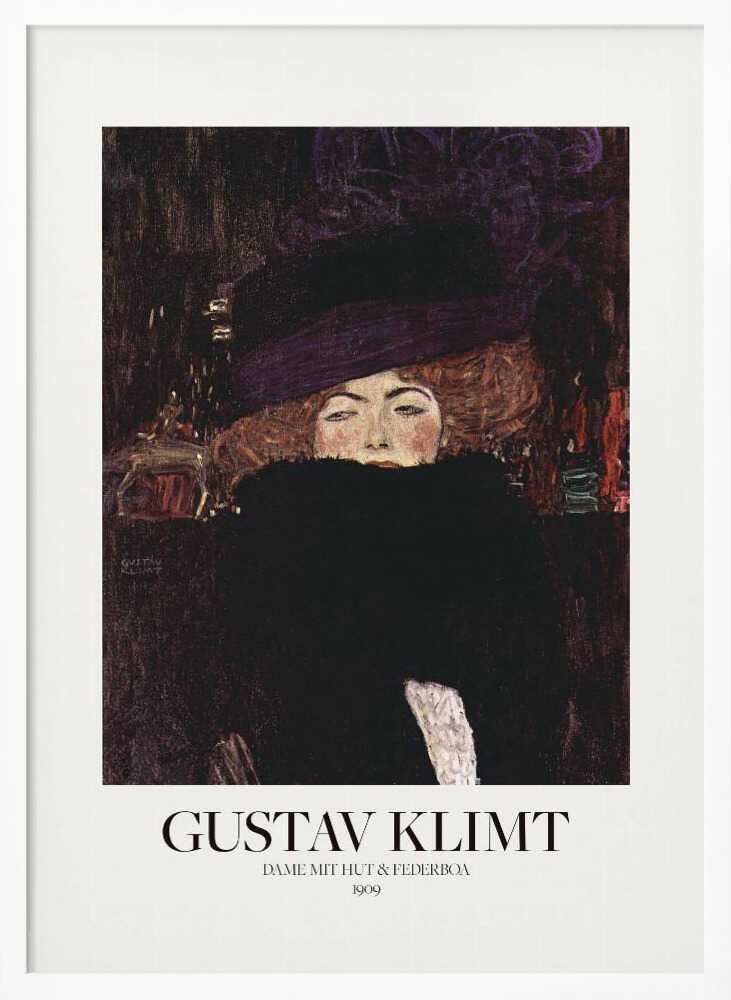 Dame Mit Hut Und Federboa (1909)  Poster