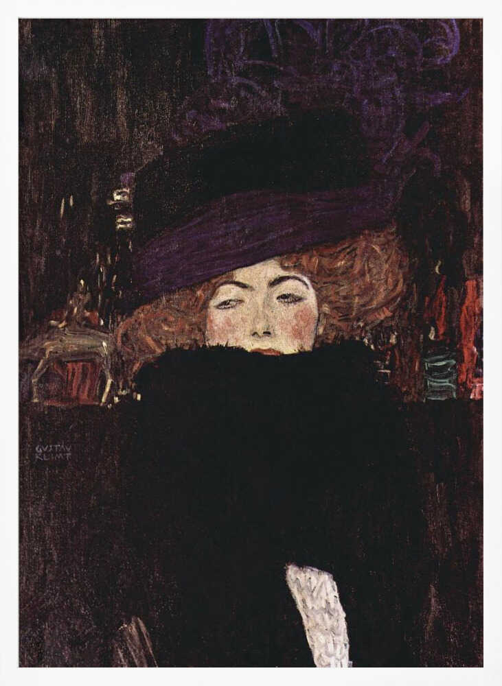 Dame Mit Hut Und Federboa (1909)