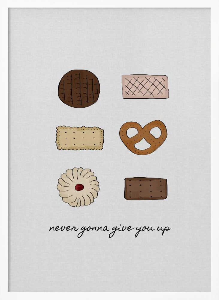 Illustrated Sweet Treats Quote Art Print UK — Abstract Vibrant Wall Art — Kitchen — Wall It All Prints