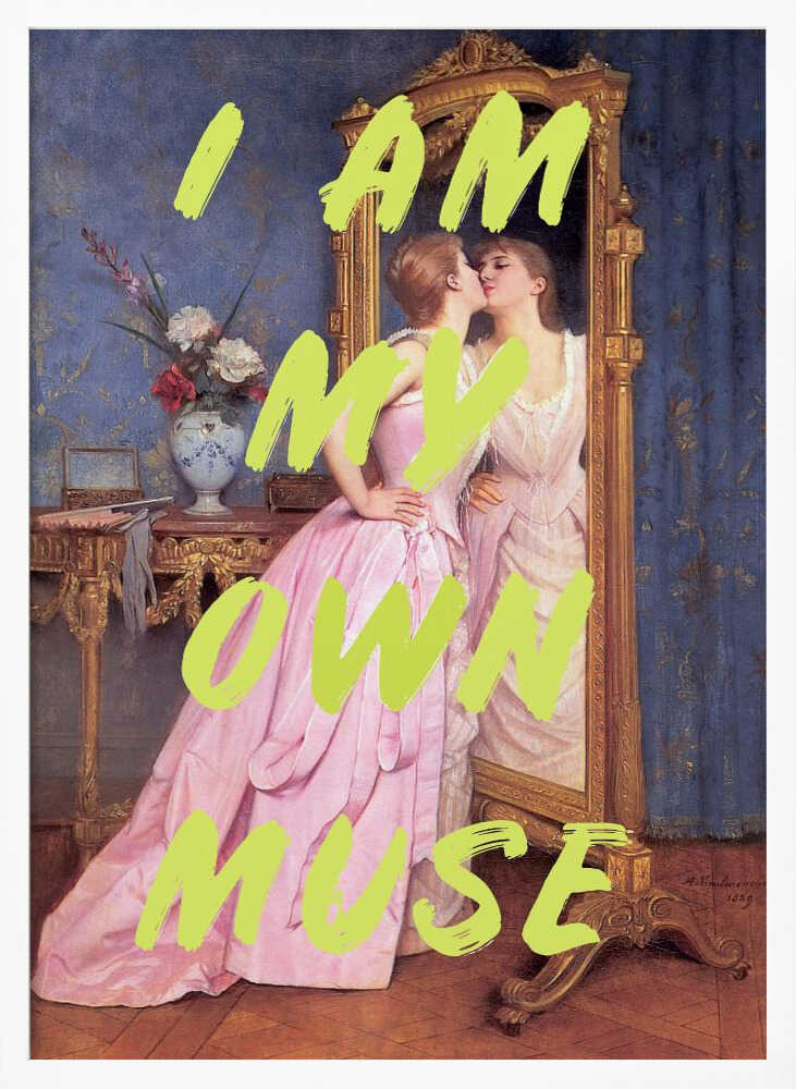 My Own Muse Reflection Art Print UK — Botanical Fresh Wall Art — Living Room — Wall It All Prints