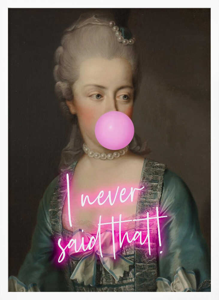 Sassy Neon Bubblegum Queen Art Print UK — Abstract Fresh Wall Art — Living Room — Wall It All Prints