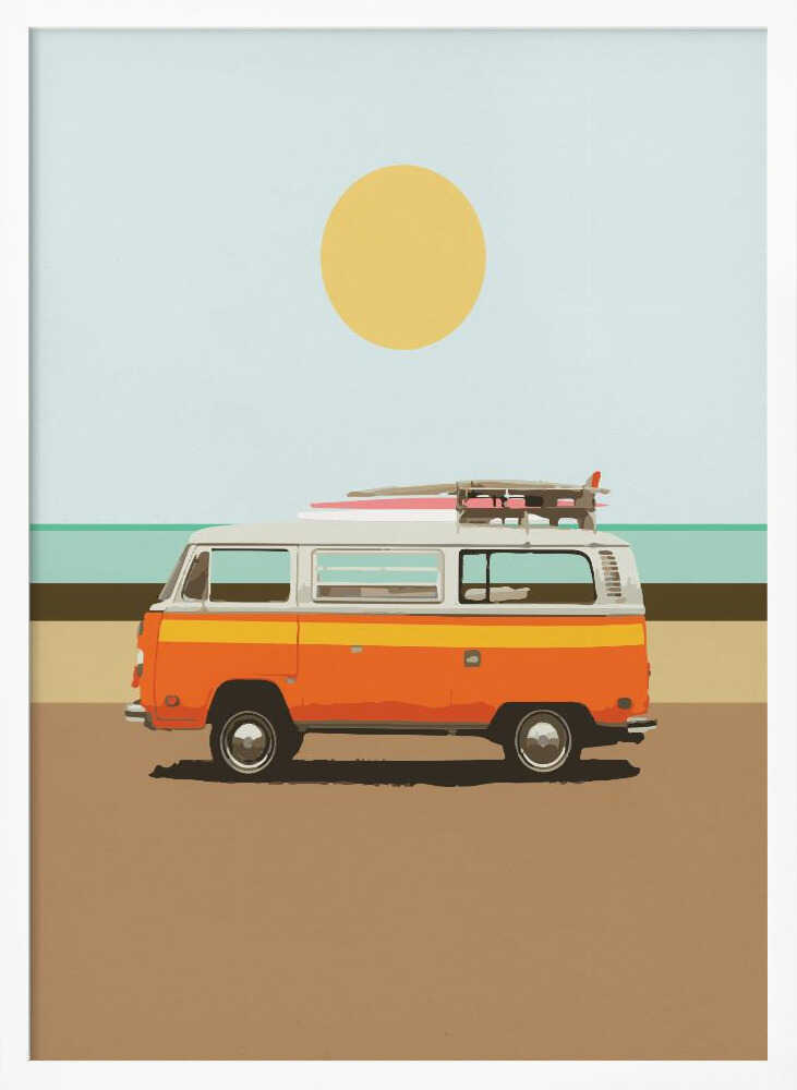 Road Trip 1 Art Print UK — Abstract Vibrant Wall Art — Living Room — Wall It All Prints