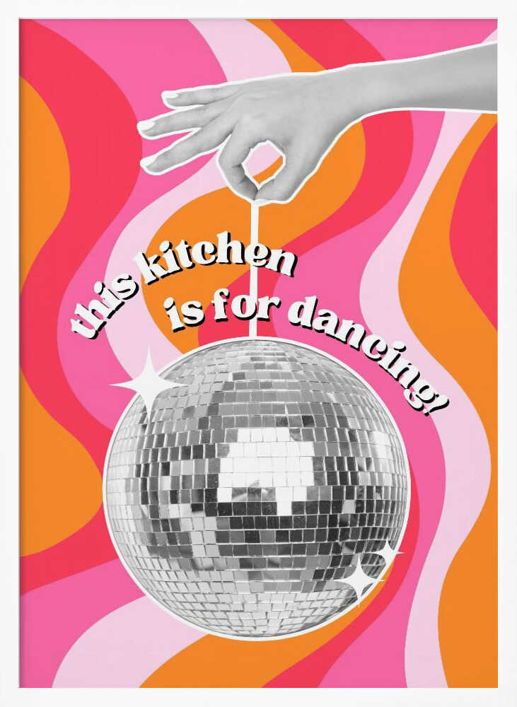 Disco Kitchen Vibes Art Print UK — Abstract Vibrant Wall Art — Kitchen — Wall It All Prints
