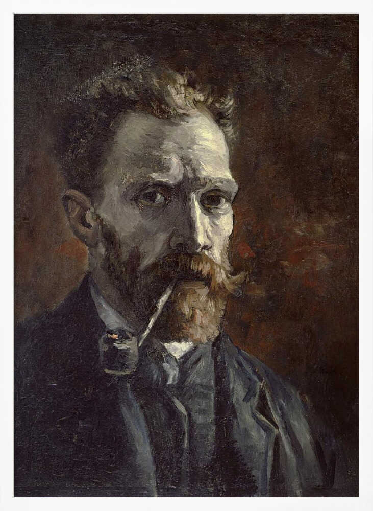 Vincent Van Gogh's Self Portrait With Pipe (1886)