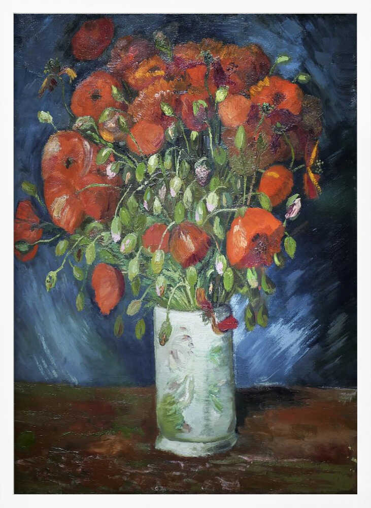 Vincent Van Gogh's Vase With Poppies (1886)
