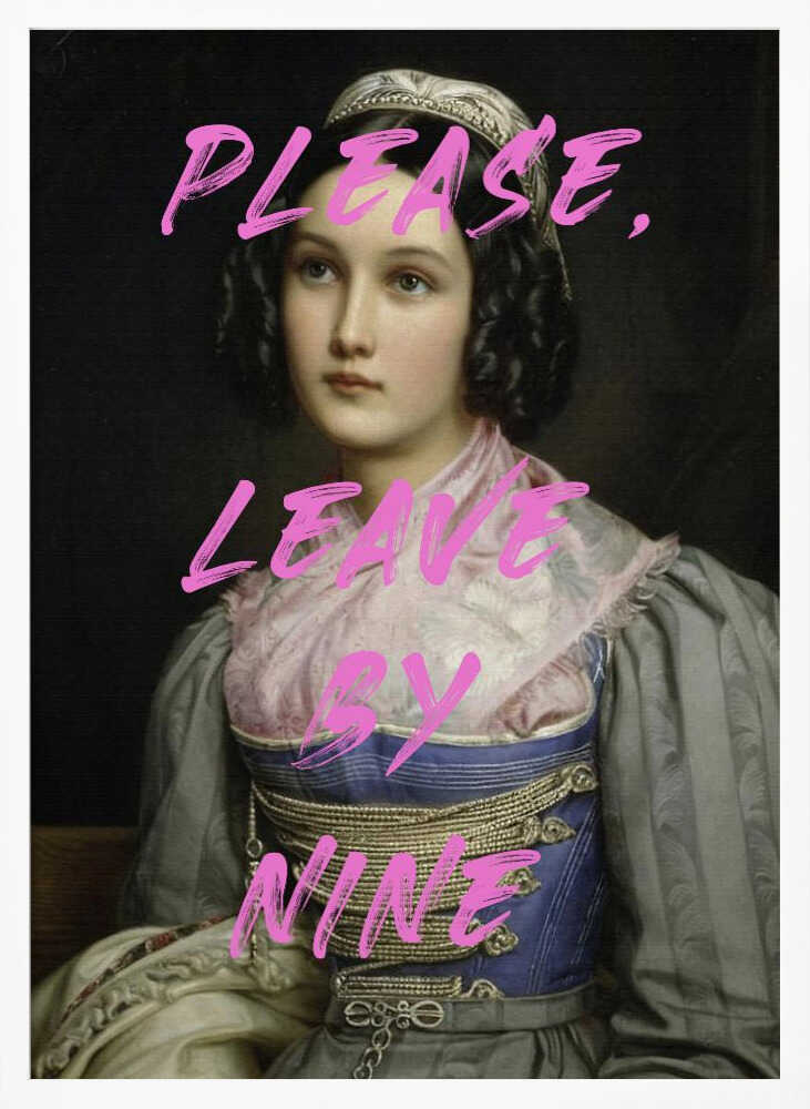 Please Leave By Nine Art Print UK — Abstract Vibrant Wall Art — Living Room — Wall It All Prints