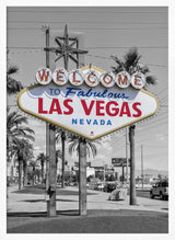 Fabulous Las Vegas Welcome Sign Art Print UK — City Dark Wall Art — Living Room — Wall It All Prints