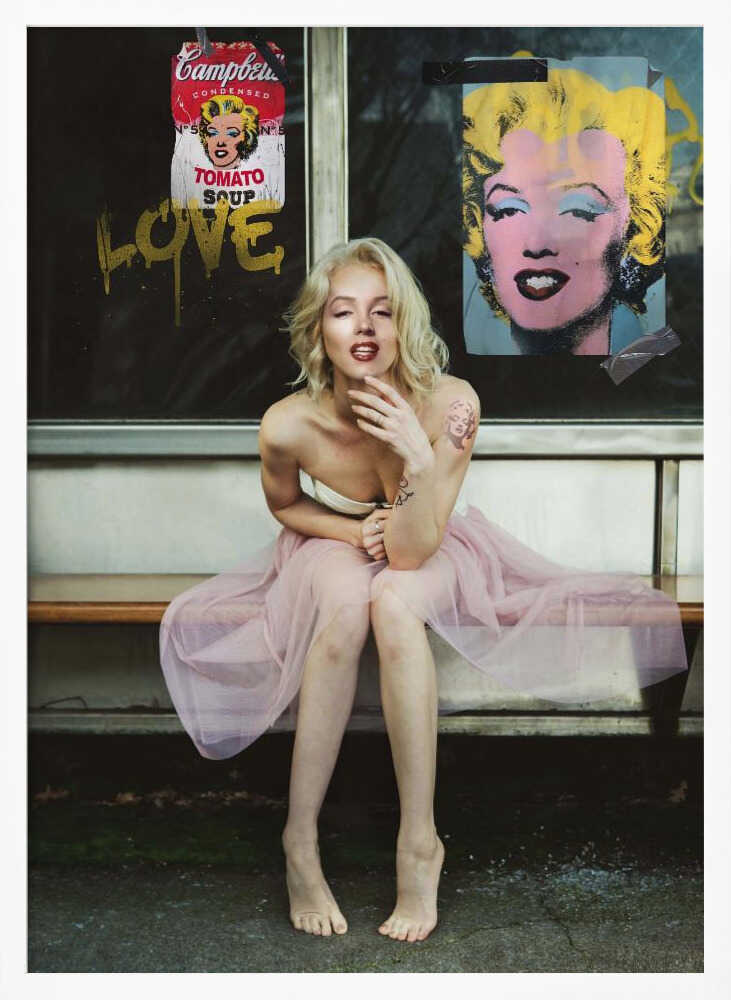 New Marilyn Art Print UK — Portrait Vibrant Wall Art — Living Room — Wall It All Prints