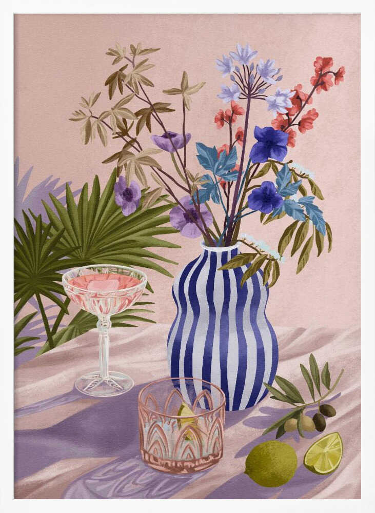 Lilac Summer Art Print UK — Botanical Fresh Wall Art — Living Room — Wall It All Prints