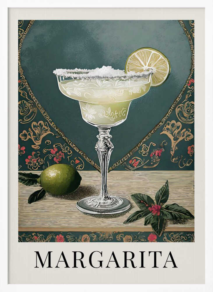 Margarita Art Print UK — Vintage Vibrant Wall Art — Kitchen — Wall It All Prints