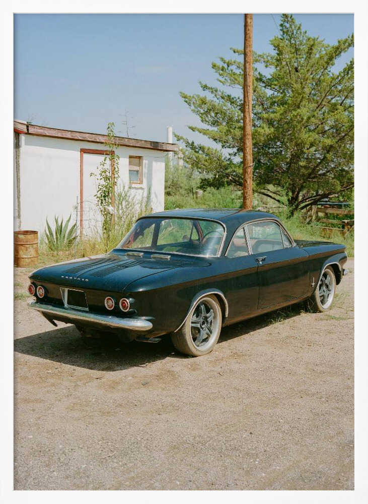 Classic Dark Coupe Art Print UK — Vintage Vibrant Wall Art — Living Room — Wall It All Prints