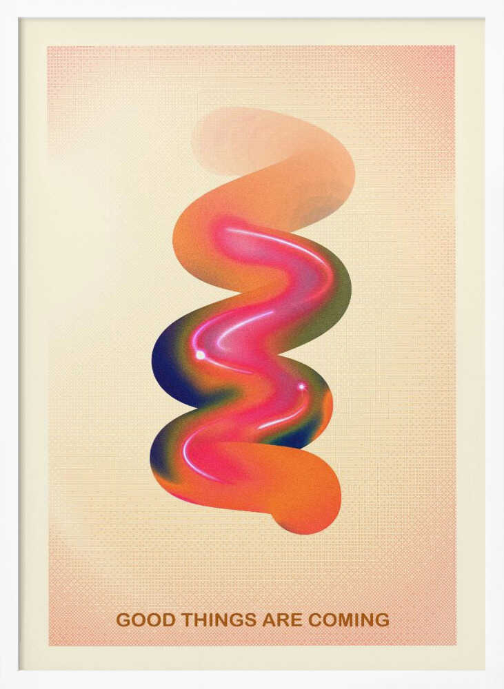 Vibrant Optimism Flow Art Print UK — Abstract Vibrant Wall Art — Living Room — Wall It All Prints