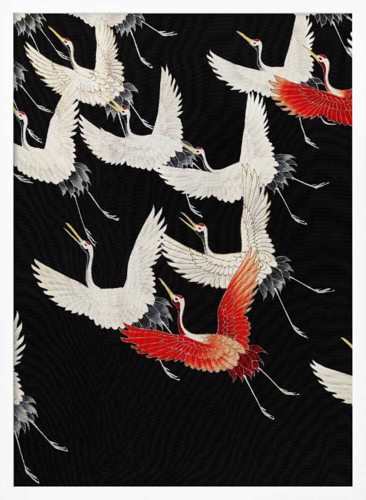 Furisode With a Myriad of Flying Cranes (1910–1920) Full