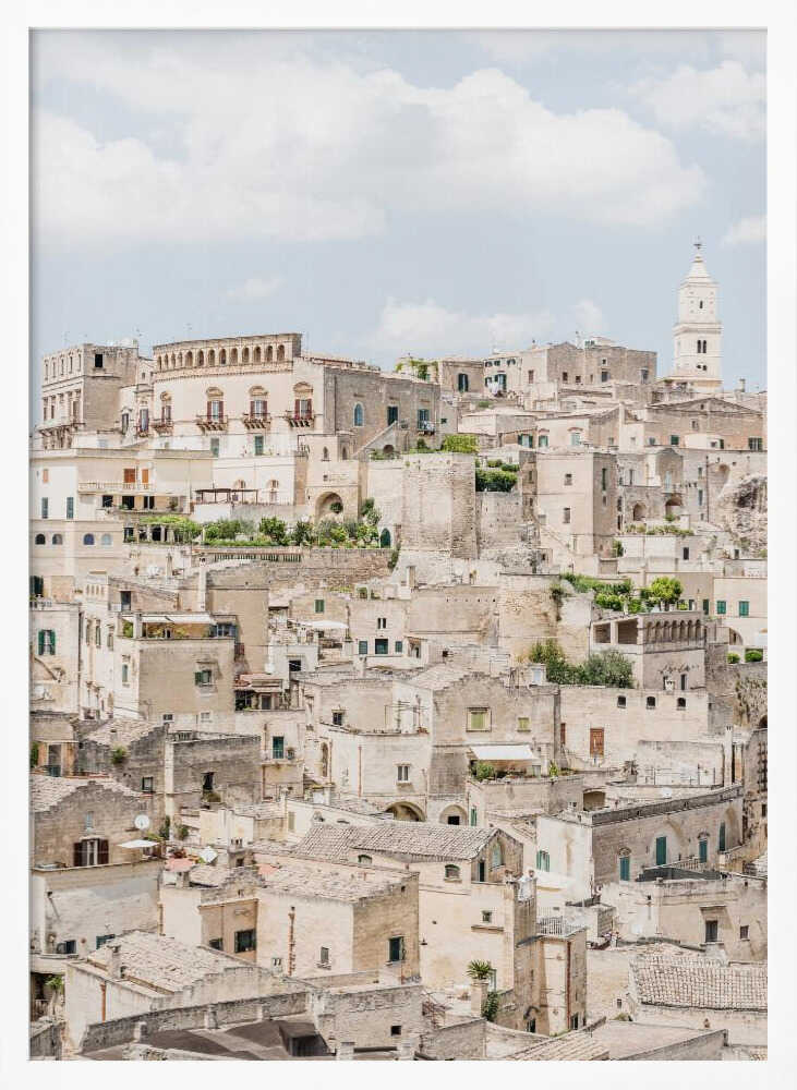 Sassi di Matera View Art Print UK — Landscape Vibrant Wall Art — Living Room — Wall It All Prints