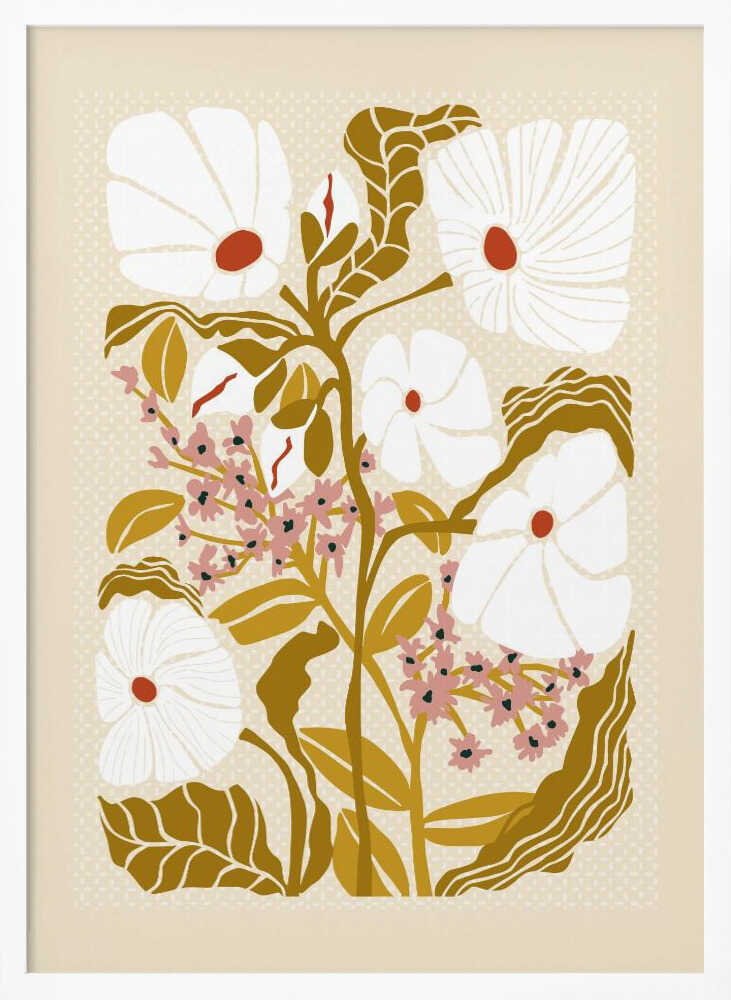 Modern Botanical Garden Art Print UK — Botanical Minimal Wall Art — Office — Wall It All Prints