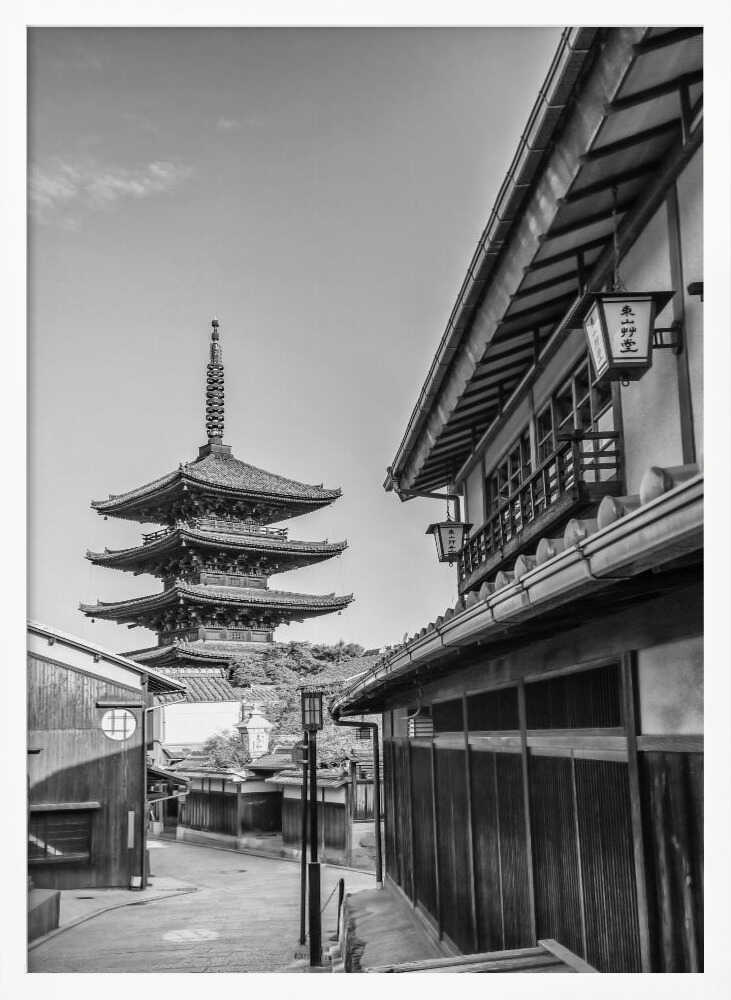 Historic Japanese Pagoda Art Print UK — Japanese Calm Wall Art — Living Room — Wall It All Prints