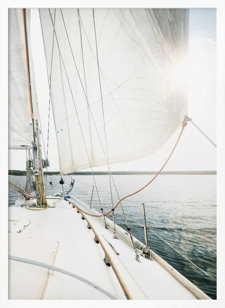 Sail Away Art Print UK — Portrait Vibrant Wall Art — Bedroom — Wall It All Prints