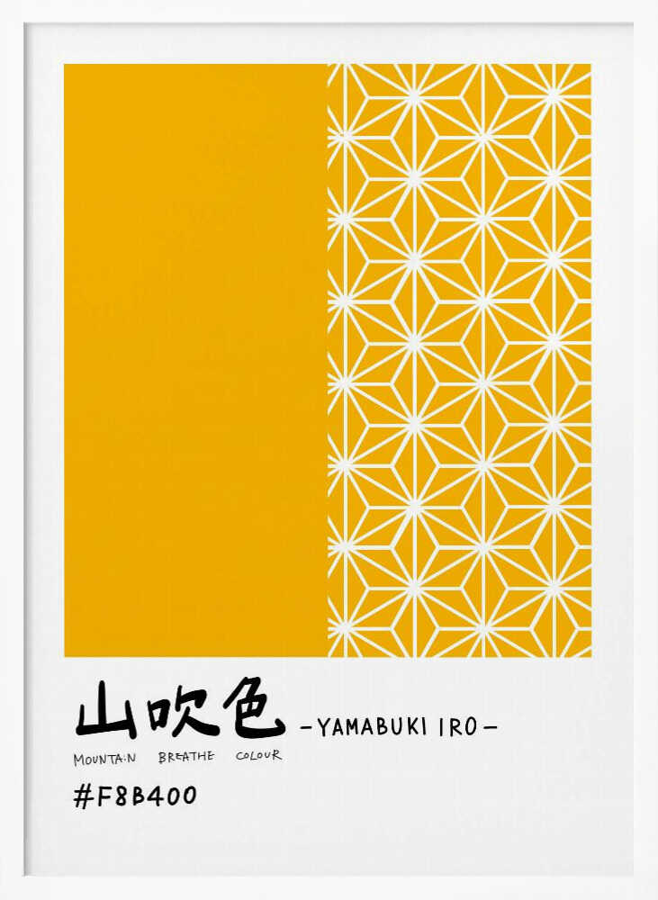 Japanese Geometric Pattern Art Print UK — Japanese Vibrant Wall Art — Office — Wall It All Prints