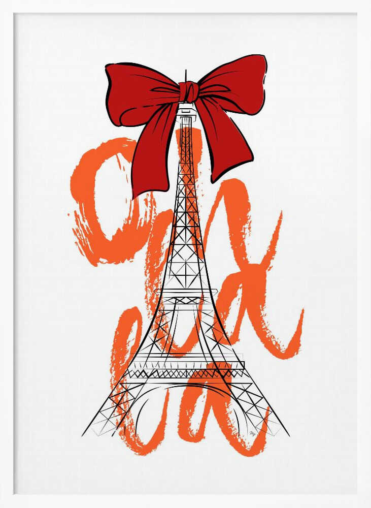 Eiffel Tower Red Bow Martina