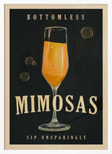 Bottomless Mimosas Art Deco Cocktail Bar Art