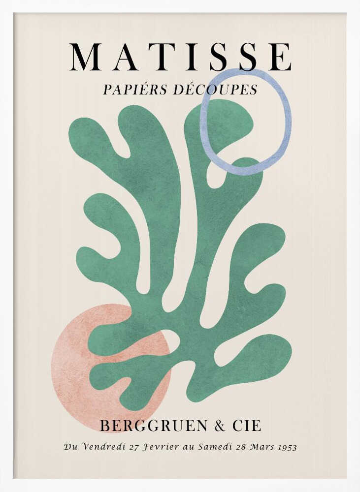 Organic Cutout Shapes Art Print UK — Botanical Calm Wall Art — Office — Wall It All Prints