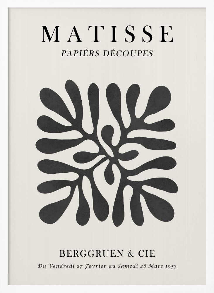 Organic Abstract Shapes Art Print UK — Botanical Dark Wall Art — Office — Wall It All Prints