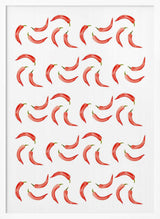 Vibrant Red Chili Pattern