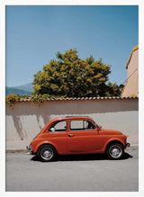 Charming Orange Vintage Car