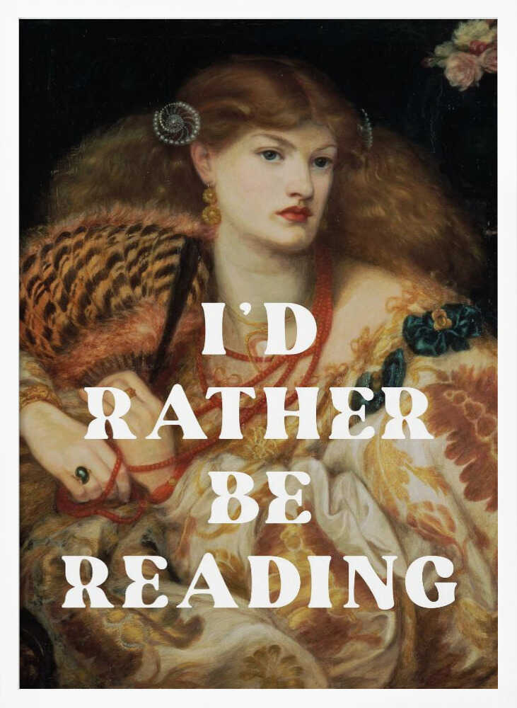 Elegant Lady Reading Art Print UK — Dark Moody Dark Wall Art — Living Room — Wall It All Prints