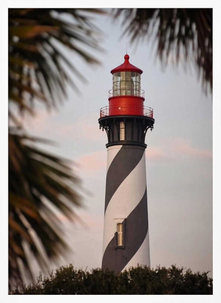 Coastal Lighthouse Red Top Del Mundo Imagery