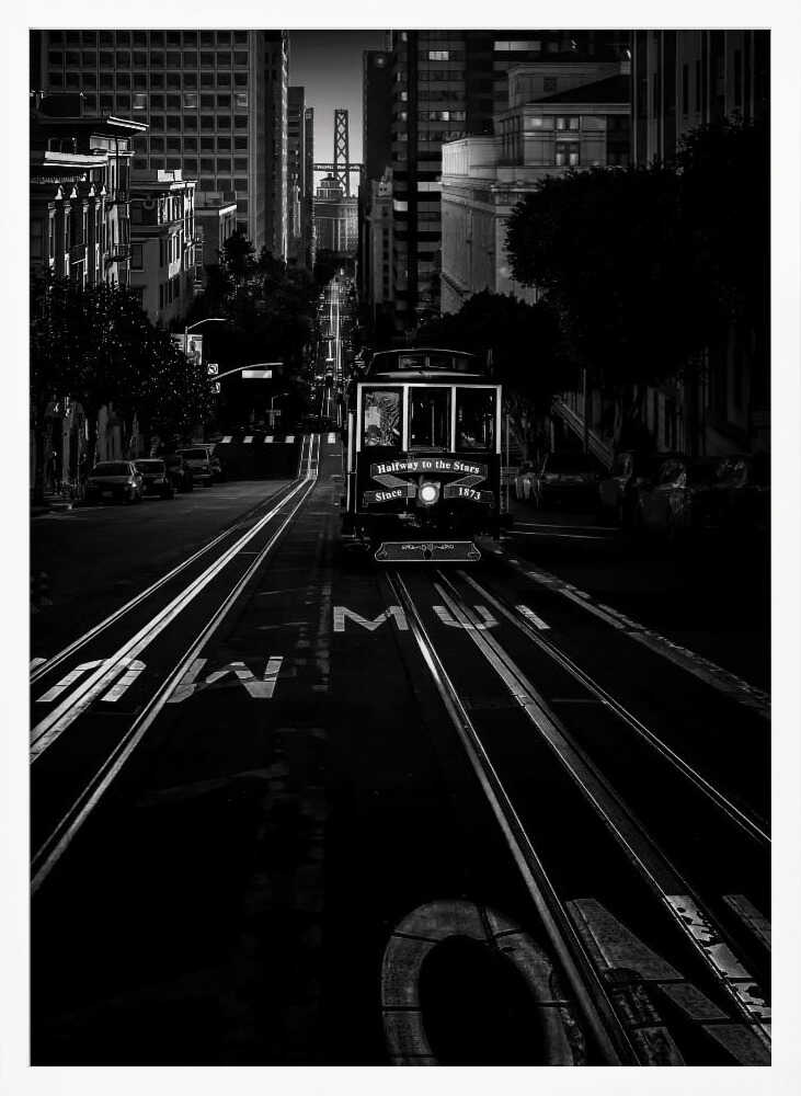 San Francisco Cable Car Night Jiahong Zeng