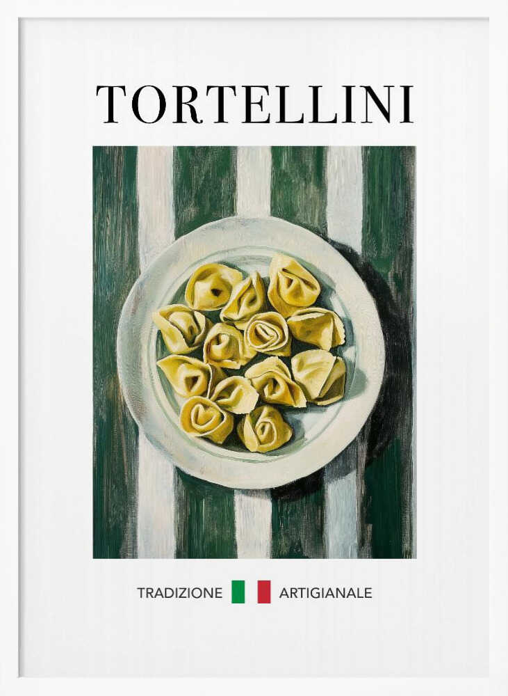 Traditional Italian Tortellini Art Print UK — Food Vibrant Wall Art — Kitchen — Wall It All Prints