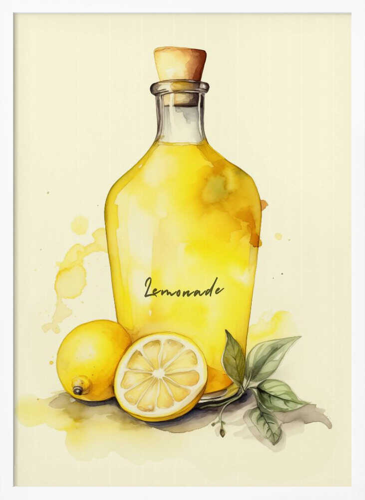 Lemonade Art Print UK — Food Vibrant Wall Art — Kitchen — Wall It All Prints