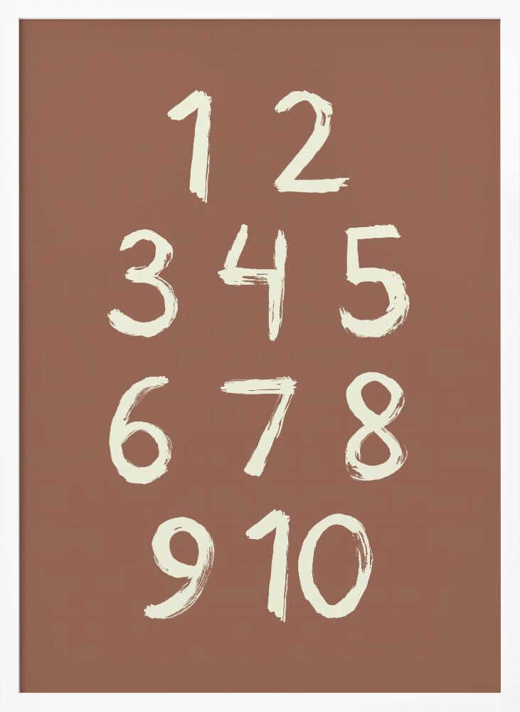 Hand Drawn Counting Numbers
