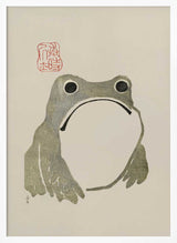 Grumpy Frog I Original Art Print UK — Japanese Vibrant Wall Art — Living Room — Wall It All Prints