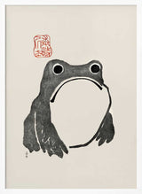 Grumpy Frog I Black