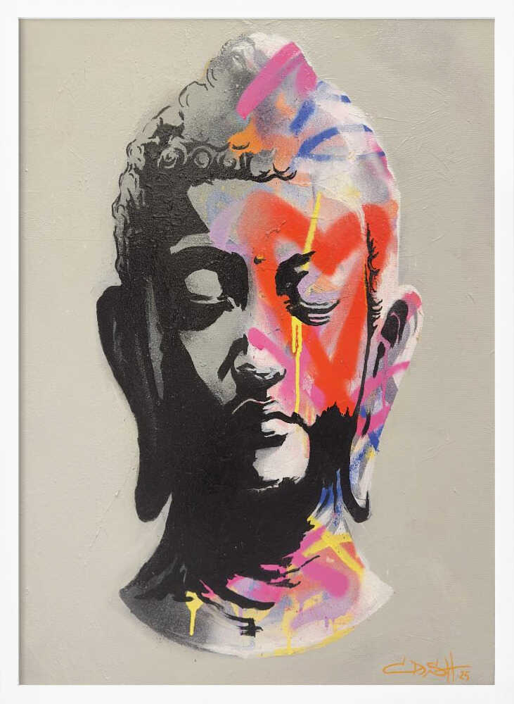 Graffiti Buddha Head Suzan Habib