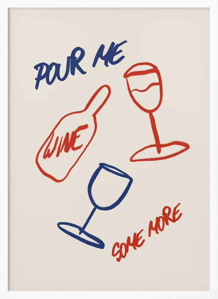 Sips and Scribbles Art Print UK — Food Vibrant Wall Art — Kitchen — Wall It All Prints