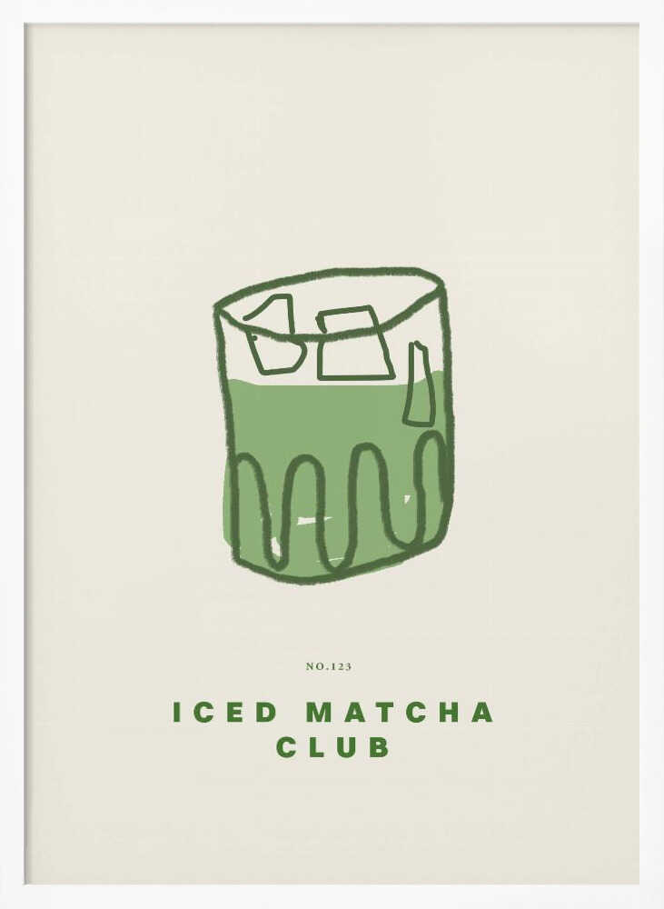 Chilled Green Elixir Art Print UK — Japanese Minimal Wall Art — Office — Wall It All Prints