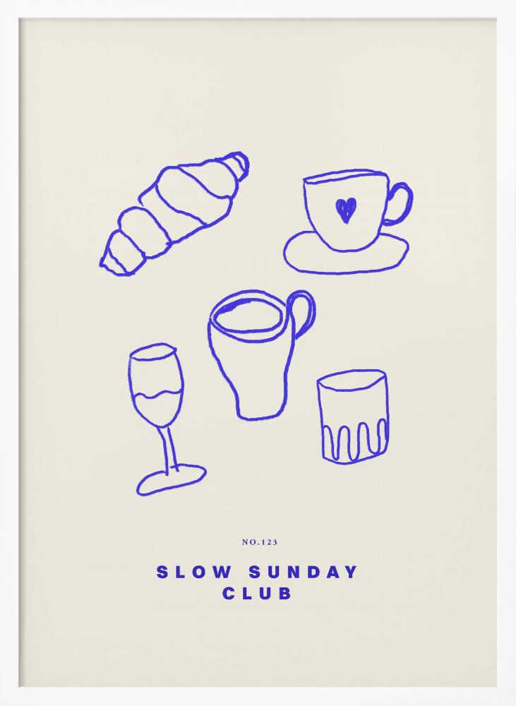 Cozy Brunch Vibes Art Print UK — Food Calm Wall Art — Bedroom — Wall It All Prints