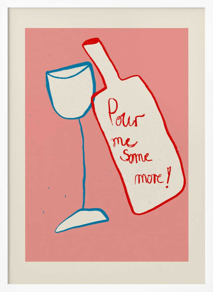 Refill Request Art Print UK — Abstract Minimal Wall Art — Kitchen — Wall It All Prints