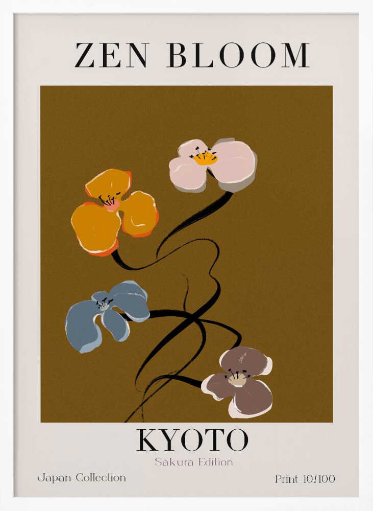 Blossom Harmony Art Print UK — Japanese Calm Wall Art — Bedroom — Wall It All Prints
