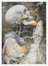 Golden Cracked Skeleton Prayer Rafal Kulik