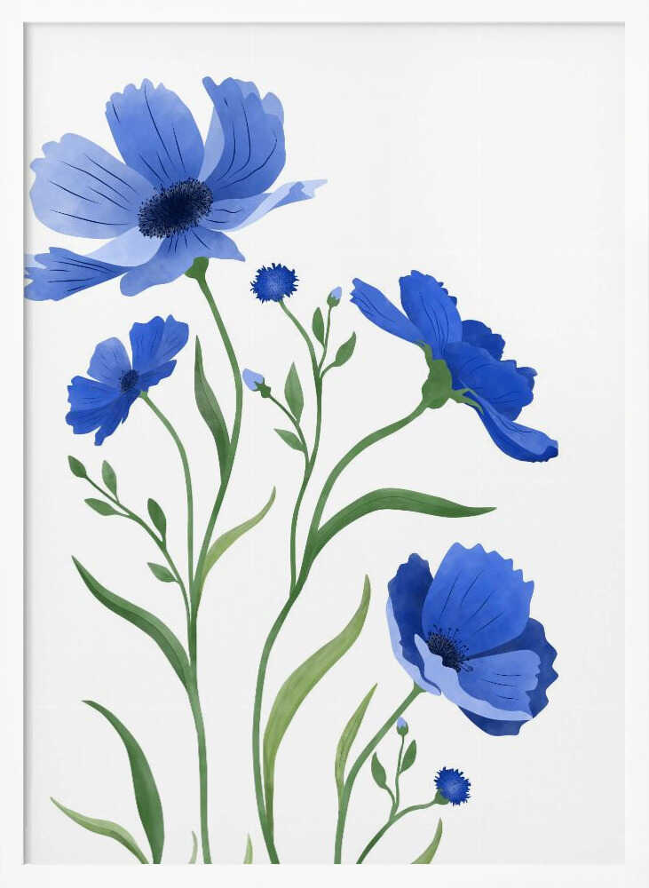 Delicate Blue Flowers