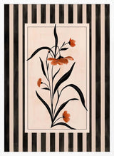 Terracotta Floral Stripes